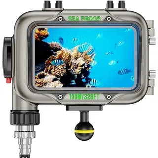 Sea frogs Monitor Unterwassergehäuse aus Aluminium, 5,5-Zoll-Bildschirm, 1200 Nits Helligkeit, 4K 30 HDR-Überwachung, HLG-Modus, professionelle Farbkalibrierung (SF40002-Monitor)
