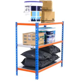 Simonrack Metallregal Blau Orange Galvanisiert Robust