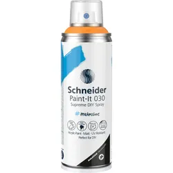 Schneider Schreibgeräte Paint-It 030 Supreme DIY Spray, 200 ml, Orange, Matte, S