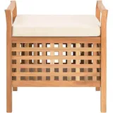 vidaXL Sitzbank Truhenbank Beige 49 x 48 x 49 cm