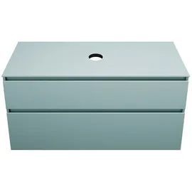Burgbad Lin20 Waschtischunterschrank 120 x 48,7 x 66,1 cm Eisblau Matt/Anthrazitgrau