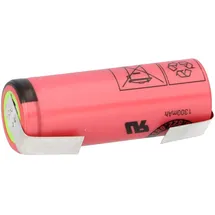 Panasonic Akkuman.de Sanyo UR18500Y 1300mAh Li-ion Akku mit U-Lötfahne Akku