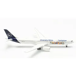 Herpa WINGS 537216 1:500 Lufthansa A330 Fanhansa – Diversity Wins - D-AIKQ