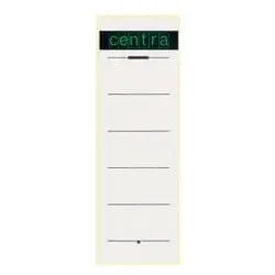 Rückenschild selbstklebend, Papier, lang, breit, 10 Stück, weiss
