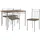 ML-Design Esstisch mit 4 Stühlen, Treibholz, Essgruppe für 4 Personen, Holz, Esszimmerstühle mit Metallbeinen, Küchentisch Set, Esszimmergarnitur, Sitzgruppe für Esszimmer Wohnzimmer Küche
