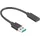 LANBERG USB-C auf USB-A Adapter 0,15 m Schwarz
