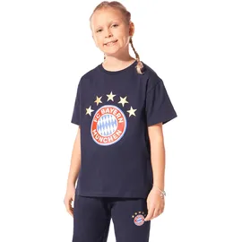 FC Bayern München I T-Shirt Essential I Kinder I Navy I 140 - 140