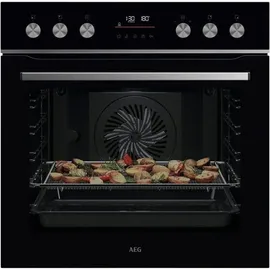 AEG FXHS24M61 (schwarz + OIX64A00XB), 60 cm, Schwarz/Edelstahl