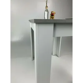 schömig 24/7 ® Esstisch 110 x 74,5 x 70 cm grau/weiß