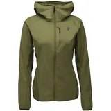 Black Diamond Damen Alpine Start Hoodie Jacke (Größe L, gruen)