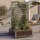 Mendler Aluminium Beet mit Rankgitter 158 x 90 x 75 cm Grau