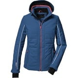 killtec Damen Skijacke/Funktionsjacke in Daunenoptik mit abzippbarer Kapuze und Schneefang KSW 33 WMN SKI JCKT, ocean, 40, 41942-000