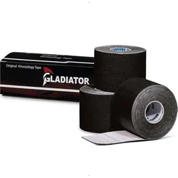 Wasserdichtes und elastisches Kinesio-Tape schwarz 3 Rollen SCHWARZ No Size