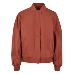 Bomberjacke URBAN CLASSICS "Urban Classics Damen", Damen, Gr. XL, orange (terracotta), 100% Polyester, unifarben, casual, normal, Rundhals, Langarm, Jacken