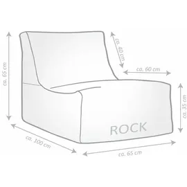 Sitting Point Sitzsack Rock Shara Cord Beige