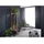 Massivmoebel24 Wandgarderobe Sheesham 55 x 200 x 35 cm Grau
