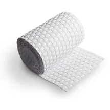 zaun|zu® Sichtschutzstreifen Rattan 255 x 1 cm Weiß
