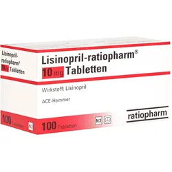 Lisinopril-ratiopharm 10 mg Tabletten 100 St