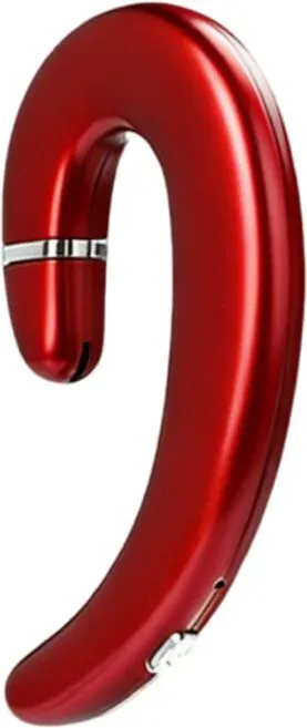 VoxorAI C6 Rot Einohr-AI-Übersetzungs-Headset, Echtzeitübersetzung für 130 Sprachen, cooles Bluetooth-Gaming-Headset für Lernen, Reisen und Geschäft