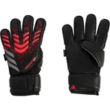 adidas Predator Match Fingersave Torwarthandschuhe - Black / Black / Lucid Red - 9