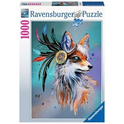 Ravensburger Puzzle Ravensburger 16725 Boho Fuchs 1000 Teile Puzzle, Puzzleteile bunt