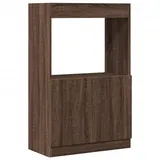 vidaXL Highboard Braun Eichen-Optik 63x33x100 cm Holzwerkstoff