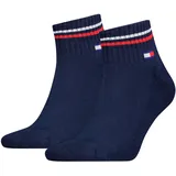 Tommy Hilfiger Quarter Socken 2 Paare Blau 39-42