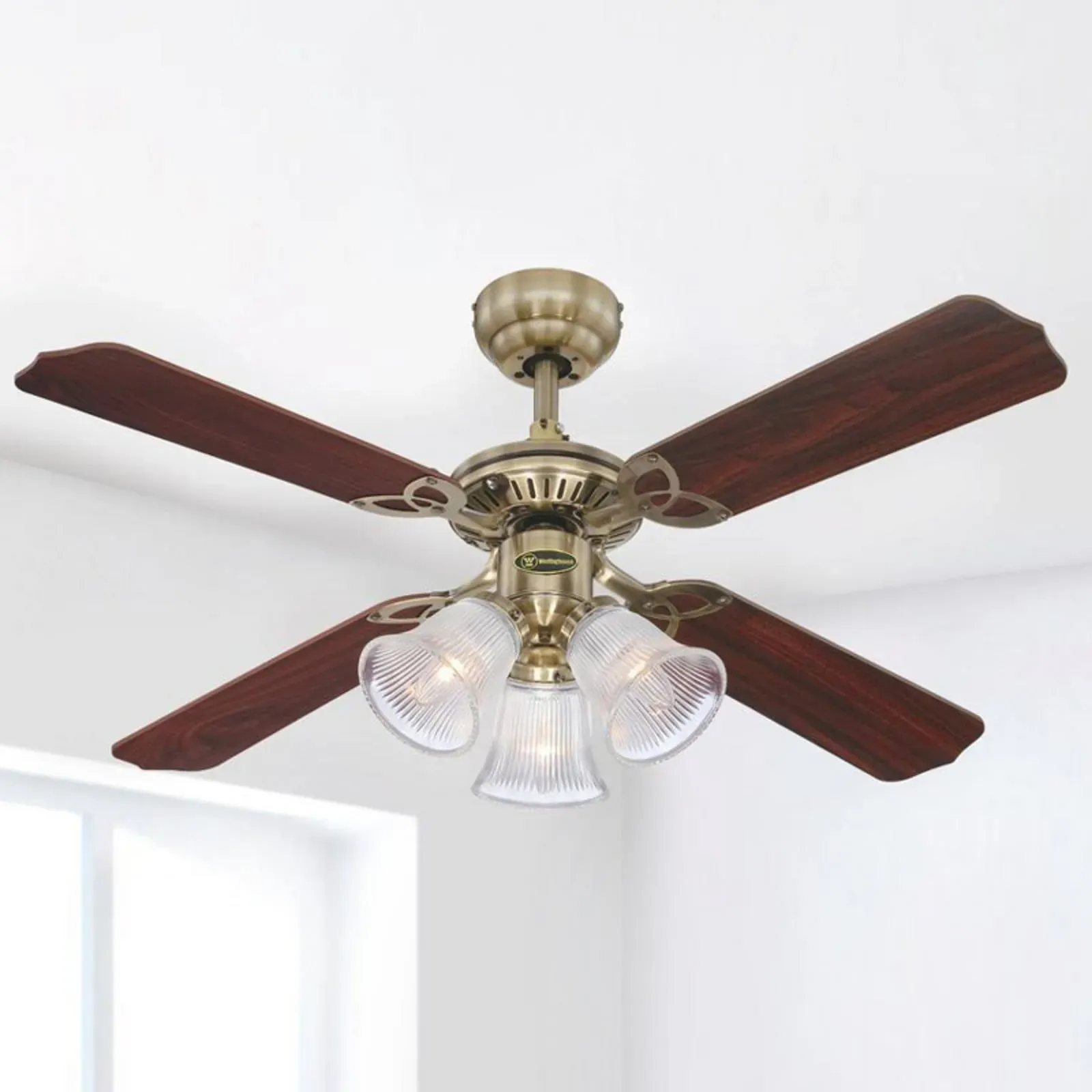 Princess Trio Ventilator mit Licht Holz leise - Westinghouse Westinghouse, PRINCESS, Holz, für Wohnzimmer, Kunststoff, Modern - 43