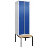 C+P Garderobenschrank ""Classic Plus"", Abteilbreite 30 cm, mit Sitzbank,
