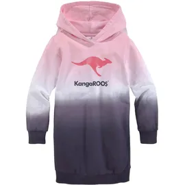 KangaROOS Sweatkleid "für kleine Mädchen", Mädchen, Gr. 140/146, N-Gr, bunt (rosa, weiß, blau), Sweatware, Obermaterial: 100% Baumwolle, bedruckt, mehrfarbig, Basic ca.