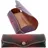 Mika Brillenetui klein Sattelleder 15x6x3cm rot