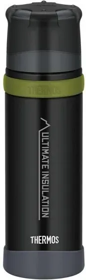 Thermos Mountain Isolierflasche Kohleschwarz Matt 0,5 L