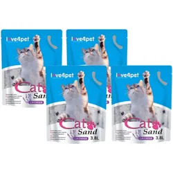 Silikon-Katzenstreu Sand Lavendel 4x3.8l (Rabatt für Stammkunden 3%)