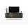 meble lindner Apollo TV-Lowboard 150 x 39 x 35 cm Graphit/Eiche Holzwerkstoff