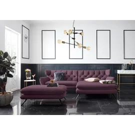 Candy 3C Candy Hockerbank »Beatrice« mit modernem Polsteraufbau, auch in Breitcord, passend zur Serie rot