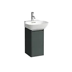 LAUFEN BASE für INO Waschtischunterschrank H4030111102661 29,5x51,5cm, Tür, Scharnier links, Griff Aluminium eloxiert, verkehrsgrau
