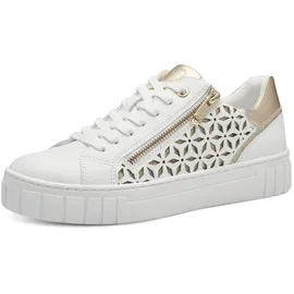 Marco Tozzi Plateausneaker Gold/Weiß Damen 37