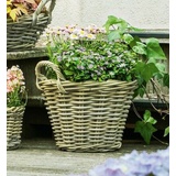 Pflanzkorb "Rattan", Pflanztopf, Blumentopf, Gartenkorb, Pflanzgefäß, Körbe
