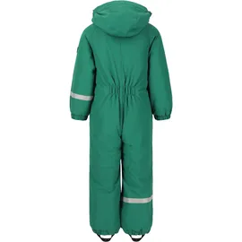 ZigZag Schneeoverall "Vally", Mädchen, Gr. 98, EURO-Größen, dunkelgrün, silberfarben, 100% Polyester, lang, ohne Ausschnitt, Overalls, mit wasser- und winddichter TPU-Membran