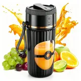 Tragbarer Mixer, Smoothie Maker, 400ml Kleiner Mixer mit 10 Edelstahl Klingen & USB Wiederaufladbarer, Mini Standmixer für Milchshakes,Säfte,Smoothies, Fitnessstudio, Büro, Camping