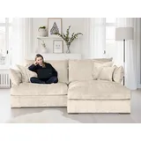Home Affaire Eckcouch Polyester 4-Sitzer Beige
