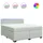vidaXL Boxspringbett 180 x 200 cm Hellgrau