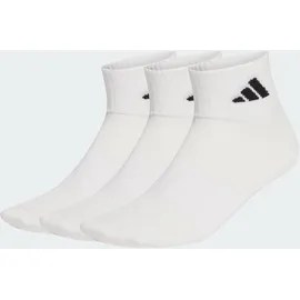 adidas Thin&Light Sportswear Knöchelsocken 3er Pack Weiß/Schwarz 40-42