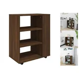 vidaXL Rollschrank Braun Eichen-Optik 60x35x75 cm Holzwerkstoff