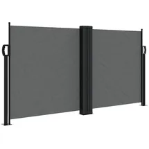 vidaXL Seitenmarkise Ausziehbar 120 x 600 cm Anthrazit Polyester