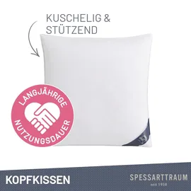 SPESSARTTRAUM Daunenkissen FIRST CLASS 80 x 80 cm Weiß