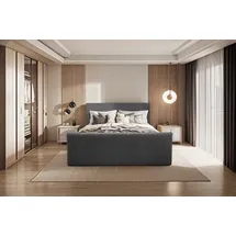 kaiser möbel Boxbett, Dunkelgrau, 160x200 cm Schlafzimmer, Betten, Boxspringbetten