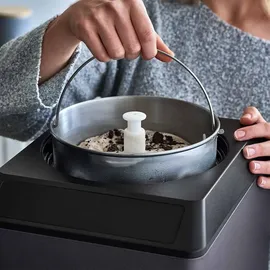 Springlane Eismaschine & Joghurtbereiter Erika 2,5 L mit selbstkühlendem Kompressor 250 W, Eiscrememaschine aus Edelstahl mit Kühl- und Heizfunkt... - Grau