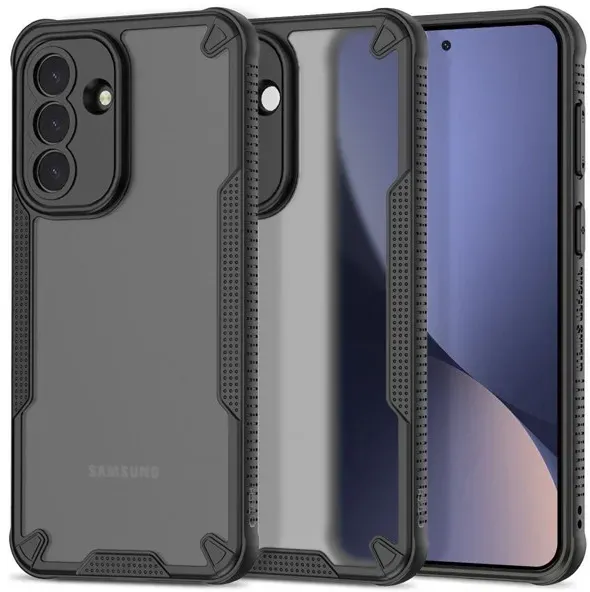 Rugged Shield Case for Samsung Galaxy A37 5G - Translucent Black
