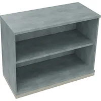 SOENNECKEN Regal 2OH B1000xT442xH781mm Silberaluminium/Beton hell